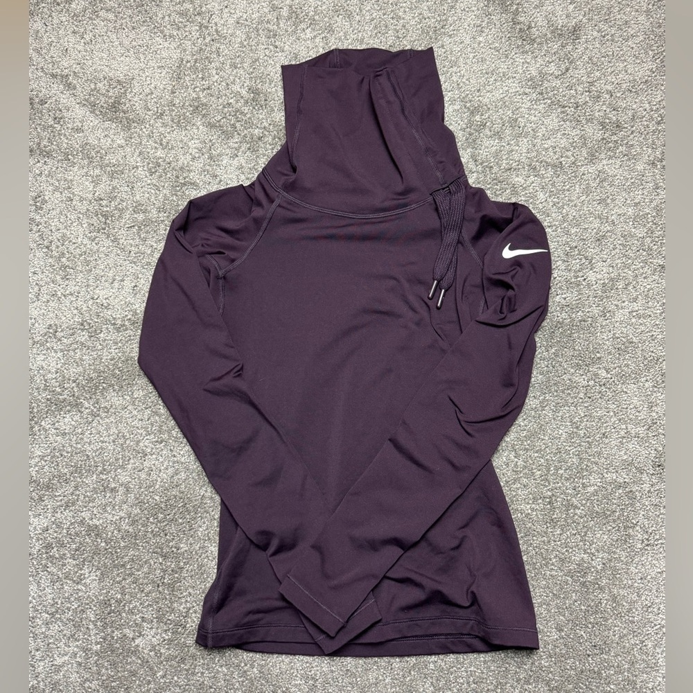 Women’s Nike Dri-Fit Turtle Neck Purple (XS)